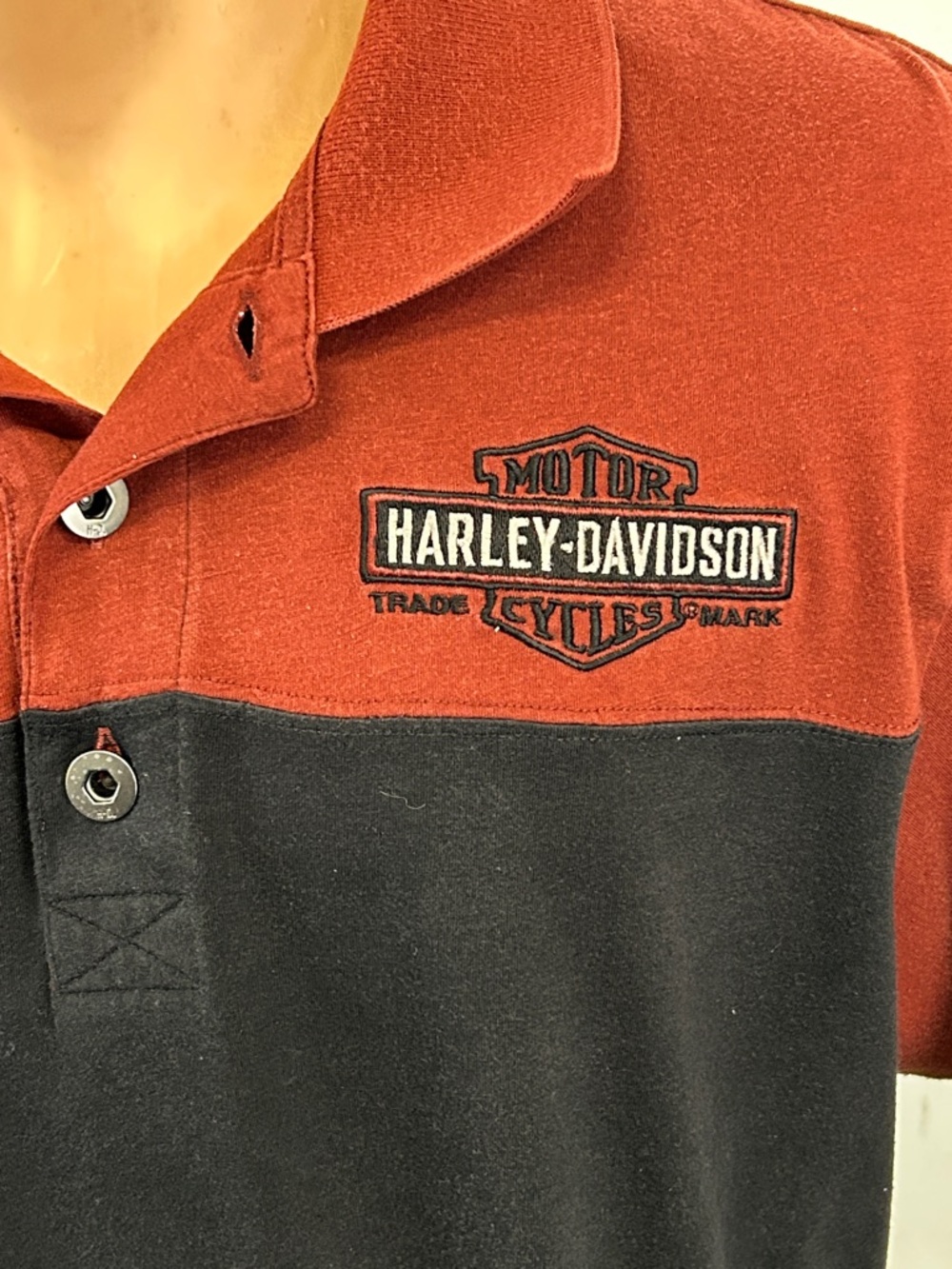 Harley-Davidson short sleeve polo shirt. L - Picture 3 of 7